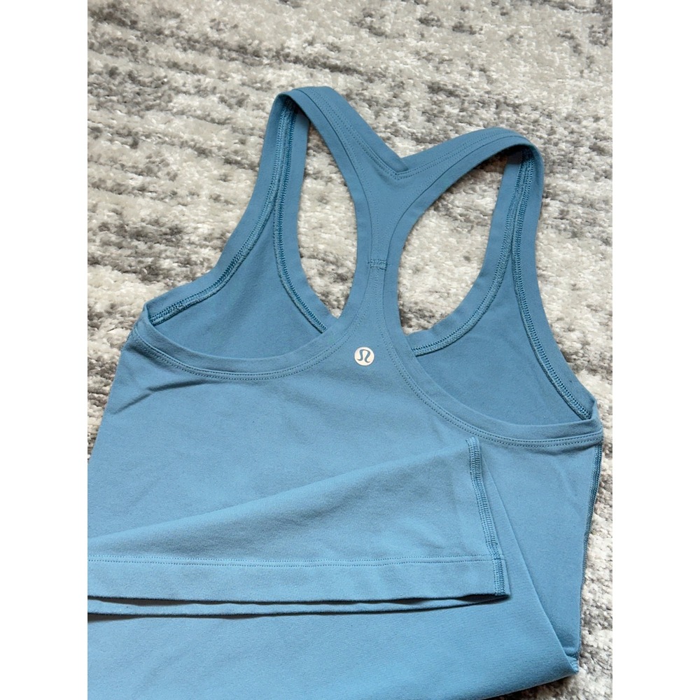 Lululemon Tank Top Womens 0/2 Blue Cool Racerback Yoga Athletic